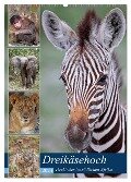 Dreikäsehoch - Tierkinder im südlichen Afrika (Wandkalender 2024 DIN A2 hoch), CALVENDO Monatskalender - Wibke Woyke