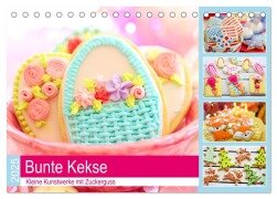 Bunte Kekse. Kleine Kunstwerke mit Zuckerguss (Tischkalender 2025 DIN A5 quer), CALVENDO Monatskalender - Rose Hurley