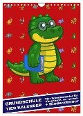 Grundschule Tier Kalender - Tier Wandkalender für Vorschule, Grundschule und Kinderzimmer (Wandkalender 2025 DIN A4 hoch), CALVENDO Monatskalender - Steckandose Dmr