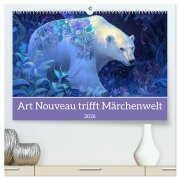 Art Nouveau trifft Märchenwelt (hochwertiger Premium Wandkalender 2026 DIN A2 quer), Kunstdruck in Hochglanz - Liselotte Brunner-Klaus
