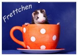 Cover-Bild zum Titel 'Frettchen - Ferrets (Wandkalender 2026 DIN A2 quer), CALVENDO Monatskalender' von 'Jeanette Hutfluss'