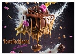 Tortenschlacht - süße Versuchung (Wandkalender 2025 DIN A2 quer), CALVENDO Monatskalender - Renate Utz