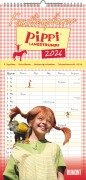 Familienplaner Pippi Langstrumpf 2026 - Familien-Timer 22x45 cm - mit Ferienterminen - 5 Spalten - 