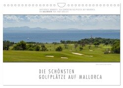 Emotionale Momente: Die schönsten Golfplätze auf Mallorca. (Wandkalender 2025 DIN A4 quer), CALVENDO Monatskalender - Ingo Gerlach