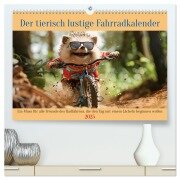 Der tierisch lustige Fahrradkalender (hochwertiger Premium Wandkalender 2025 DIN A2 quer), Kunstdruck in Hochglanz - Peter Rübsamen