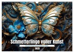 Schmetterlinge voller Kunst (Wandkalender 2025 DIN A3 quer), CALVENDO Monatskalender - Kerstin Waurick