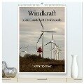 Windkraft in der Landschaft Ostfrieslands / Terminplaner (hochwertiger Premium Wandkalender 2024 DIN A2 hoch), Kunstdruck in Hochglanz - Rolf Pötsch