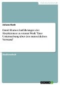 David Humes Ausführungen des Skeptizismus in seinem Werk "Eine Untersuchung über den menschlichen Verstand" - Juliane Koch