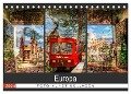Europa Foto-Kunst Collagen (Tischkalender 2024 DIN A5 quer), CALVENDO Monatskalender - Carmen Steiner & Matthias Konrad
