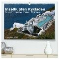 Inselhüpfen Kykladen Santorini - Naxos - Paros - Mykonos (hochwertiger Premium Wandkalender 2024 DIN A2 quer), Kunstdruck in Hochglanz - Günter Franz Müller Fotografie