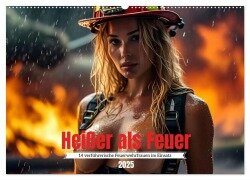 Heißer als Feuer: 14 verführerische Feuerwehrfrauen im Einsatz (Wandkalender 2025 DIN A2 quer), CALVENDO Monatskalender - FrauenInUniform FrauenInUniform