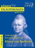 Cover-Bild zum Titel 'Minna von Barnhelm von Gotthold Ephraim Lessing. Textanalyse und Interpretation.' von 'Gotthold E Lessing'