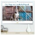 City Dogs im Landschaftspark (hochwertiger Premium Wandkalender 2025 DIN A2 quer), Kunstdruck in Hochglanz - Fotodesign Verena Scholze