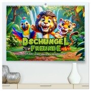 Dschungel-Freunde: Ein Jahr voller tierischer Begegnungen (hochwertiger Premium Wandkalender 2026 DIN A2 quer), Kunstdruck in Hochglanz - Artefacti Artefacti