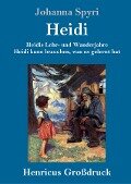 Heidis Lehr- und Wanderjahre / Heidi kann brauchen, was es gelernt hat (Großdruck) - Johanna Spyri