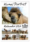 Cover-Bild zum Titel 'Kamel Porträt (Wandkalender 2026 DIN A4 hoch), CALVENDO Monatskalender' von 'Sven Gruse'