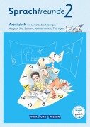 Cover-Bild zum Titel 'Sprachfreunde 2. Schuljahr. Arbeitsheft in Schulausgangsschrift. Ausgabe Süd' von 'Susanne Kelch, Andrea Knöfler'