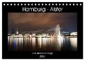 Hamburg - Alster (Tischkalender 2024 DIN A5 quer), CALVENDO Monatskalender - Borg Enders