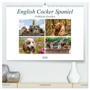 English Cocker Spaniel - Fröhliche Gesellen (hochwertiger Premium Wandkalender 2026 DIN A2 quer), Kunstdruck in Hochglanz - Fotodesign Verena Scholze