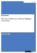 The Imperial Message in Rudyard Kipling's Novel "Kim" - Katja Klass