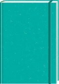 Anaconda Notizbuch/Notebook/Blank Book, punktiert, textiles Gummiband, grün, Hardcover (A5), 120g/m² Papier - 