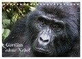 Gorillas ohne Nebel (Tischkalender 2024 DIN A5 quer), CALVENDO Monatskalender - Helmut Gulbins