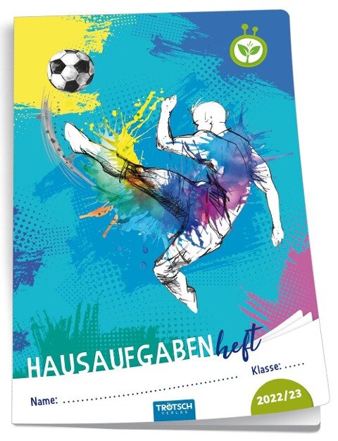 Trötsch Jahresbezogenes Hausaufgabenheft Grundschule Fussball 2022/2023 - 