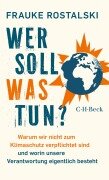 Cover-Bild zum Titel 'Wer soll was tun?' von 'Frauke Rostalski'