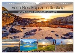 Vom Nordkap zum Südkap (Wandkalender 2025 DIN A4 quer), CALVENDO Monatskalender - Christa Kramer