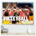 Volleyball Action (hochwertiger Premium Wandkalender 2024 DIN A2 quer), Kunstdruck in Hochglanz - Boris Robert