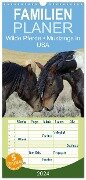 Familienplaner 2024 - Wilde Pferde ¿ Mustangs in USA mit 5 Spalten (Wandkalender, 21 x 45 cm) CALVENDO - Elisabeth Stanzer