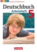 Cover-Bild zum Titel 'Deutschbuch 5. Schuljahr. Arbeitsheft mit Lösungen. Gymnasium Niedersachsen' von 'Andrea Wagener, Sandra Simberger, Irmgard Schick, Vera Potthast, Kerstin Muth'