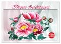 Blumen-Zeichnungen (Wandkalender 2024 DIN A2 quer), CALVENDO Monatskalender - Dusanka Djeric