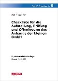 Checkliste 5 (Anhang der kleinen GmbH) - Wolf-Michael Farr