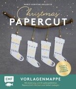 Cover-Bild zum Titel 'Set: Christmas Papercut - Die Vorlagenmappe mit Anleitung und 20 weihnachtlichen Papierschnitt-Motiven zum Sofort-Loslegen' von 'Marie-Christine Hollerith'