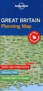 Lonely Planet Great Britain Planning Map - Lonely Planet