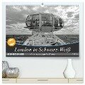 London in Schwarz-Weiß (hochwertiger Premium Wandkalender 2024 DIN A2 quer), Kunstdruck in Hochglanz - Frank Brehm (Frankolor. De)