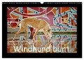 Windhund bunt (Wandkalender 2024 DIN A3 quer), CALVENDO Monatskalender - Kathrin Köntopp