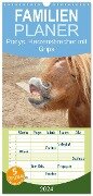 Familienplaner 2024 - Ponys. Herzensbrecher mit Grips mit 5 Spalten (Wandkalender, 21 x 45 cm) CALVENDO - Elisabeth Stanzer