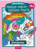 Cover-Bild zum Titel 'Mein dickes Malen-nach-Zahlen-Buch - Einhörner' von ''