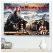 Literarische Meisterwerke (hochwertiger Premium Wandkalender 2026 DIN A2 quer), Kunstdruck in Hochglanz - Digitaldreamweaver Simone Hug