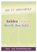 Zahlen rieseln durch das Jahr ... (Tischkalender 2025 DIN A5 hoch), CALVENDO Monatskalender - ROTH-Design Bettina Roth