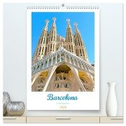 Cover-Bild zum Titel 'Barcelona - Urlaubsplaner (hochwertiger Premium Wandkalender 2026 DIN A2 hoch), Kunstdruck in Hochglanz' von 'Nina Schwarze'
