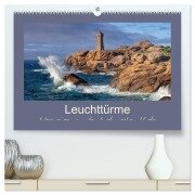 Leuchttürme - Wegweiser an der bretonischen Küste (hochwertiger Premium Wandkalender 2026 DIN A2 quer), Kunstdruck in Hochglanz - LianeM LianeM