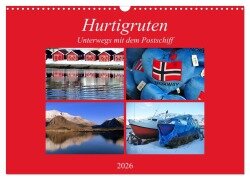 Hurtigruten - Unterwegs mit dem Postschiff (Wandkalender 2026 DIN A3 quer), CALVENDO Monatskalender - Pia Thauwald