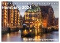Hamburg - Nächtliche Impressionen (Tischkalender 2024 DIN A5 quer), CALVENDO Monatskalender - Thomas Seethaler