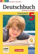 Cover-Bild zum Titel 'Deutschbuch - Sprach- und Lesebuch - Erweiterte Ausgabe - Nordrhein-Westfalen - 5. Schuljahr' von 'Friedrich Dick, Agnes Fulde, Marianna Lichtenstein, Toka-Lena Rusnok'