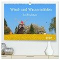 Wind- und Wassermühlen in Sachsen (hochwertiger Premium Wandkalender 2025 DIN A2 quer), Kunstdruck in Hochglanz - Thilo Seidel