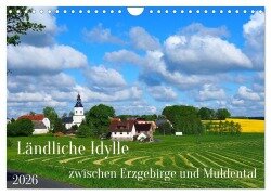 Cover-Bild zum Titel 'Ländliche Idylle zwischen Erzgebirge und Muldental (Wandkalender 2026 DIN A4 quer), CALVENDO Monatskalender' von 'Thilo Seidel'