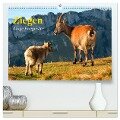 Ziegen. Kluge Freigeister (hochwertiger Premium Wandkalender 2024 DIN A2 quer), Kunstdruck in Hochglanz - Elisabeth Stanzer